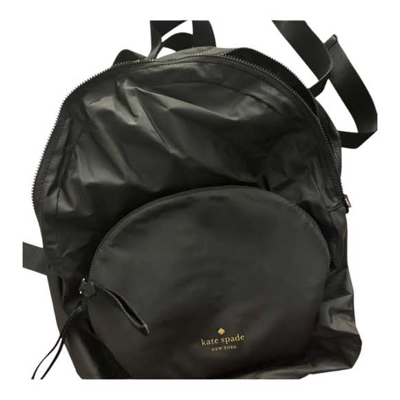 Kate Spade Arya Black Packable Nylon Backpack Travel Bag Lightweight NWT main image 11